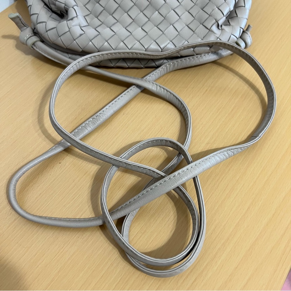 Quince Woven Leather Crossbody Bag in Taupe - Picture 10 of 16
